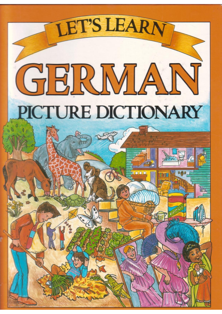 Lets Learn German Picture Dictionary Book