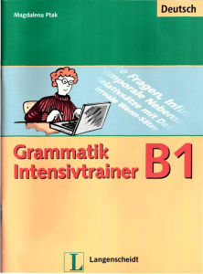 Deutsch Grammatik Intensivtrainer B1