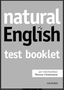 Natural English Pre-Intermediate test booklet