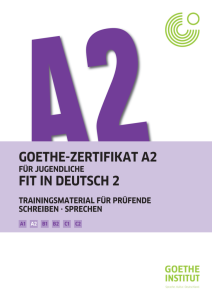 Goethe Zertifikat A2 Fur Jugendliche Fit In Deutsch 2