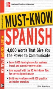 Must Know Spanish 4,000 Words Book