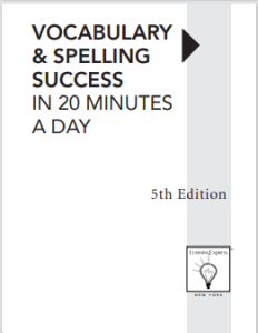 Vocabulary & Spelling Success in 20 Minutes a Day,