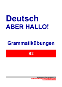 Deutsch Aber Hallo Grammatik B2