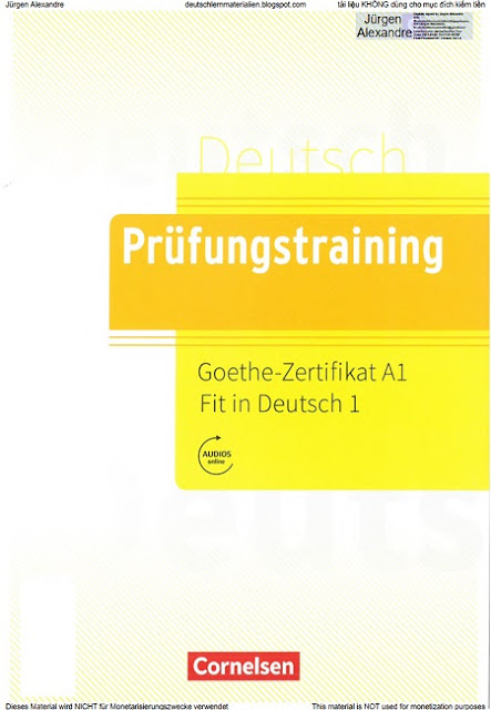 Prüfungstraining Goethe-Zertifikat A1_ Fit in Deutsch 1