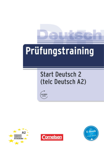 Prüfungstraining Start Deutsch 2 (telc Deutsch A2)