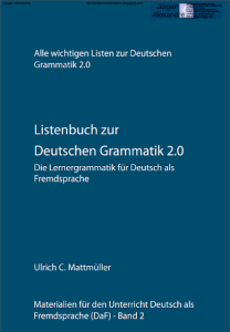 Listenbuch zur Deutschen Grammatik 2.0