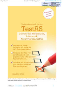 Vorbereitungsbuch für den TestAS - Fachmodul Mathematik, Informatik, Naturwissenschaften