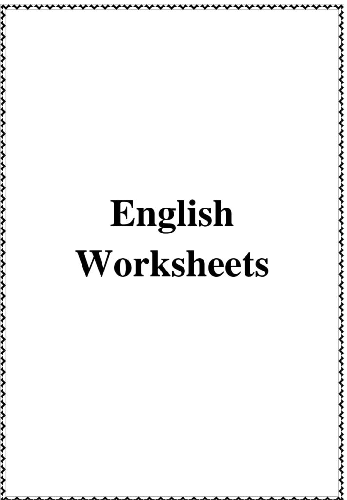 Worksheets for Grade 4