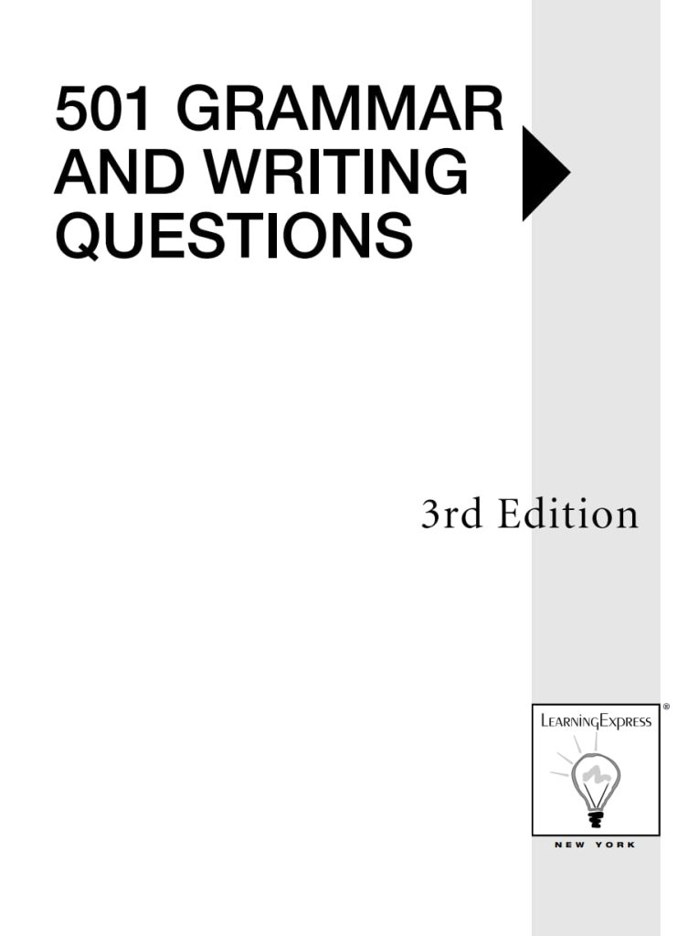 501 Grammar and Writing Questions 3rd Edition