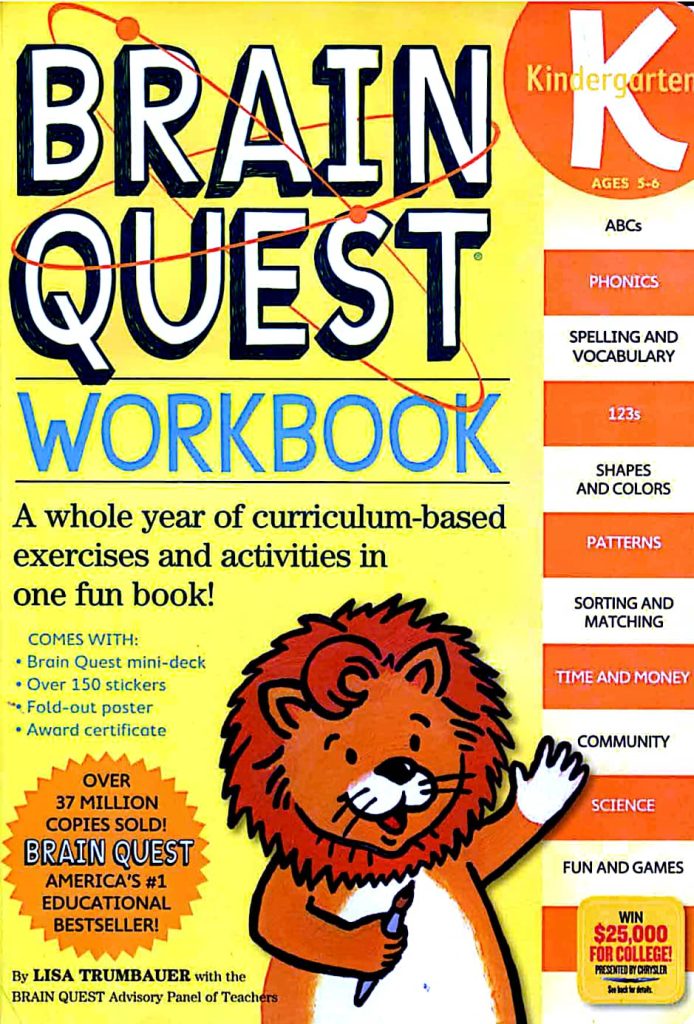 Brain Quest Workbook Kindergarten