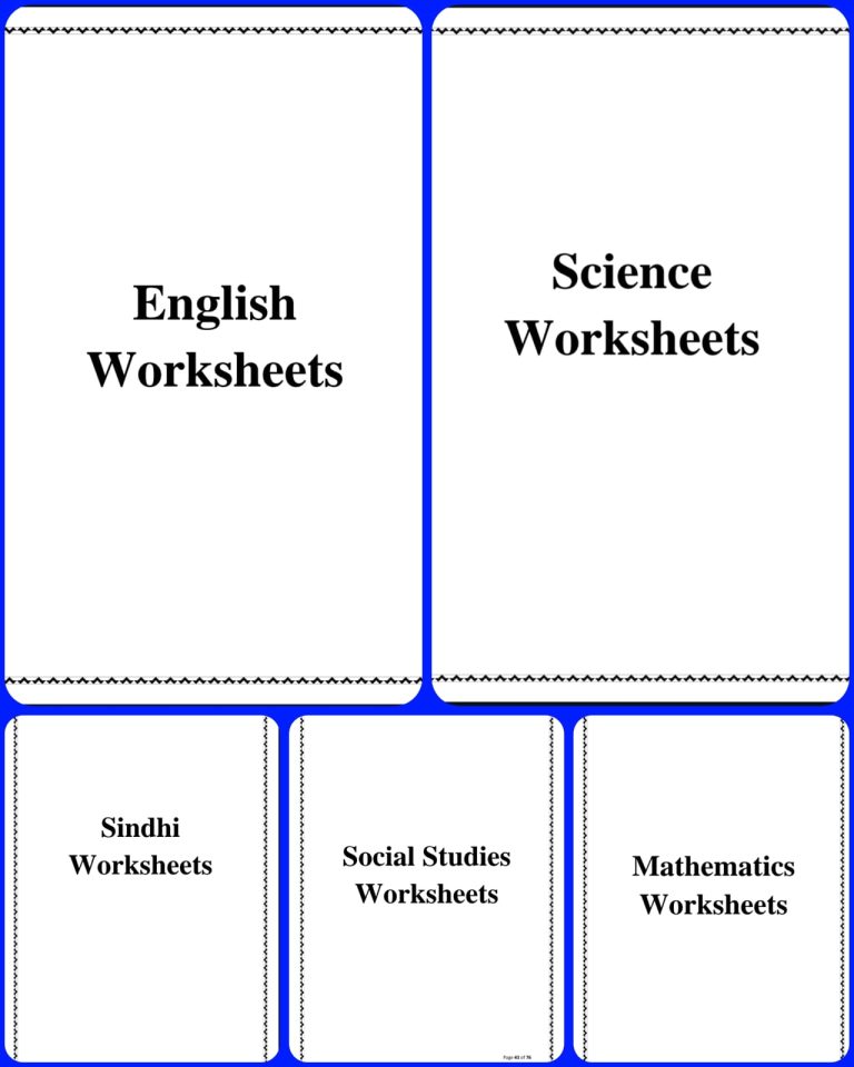 English Worksheets