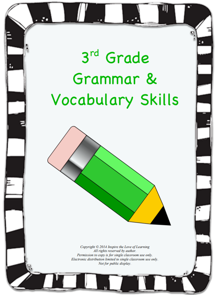 3rd Grade Grammar & Vocabulary Skills